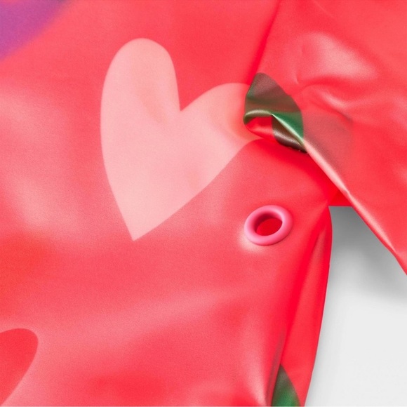 Cat & Jack Pink Heart Raincoat - Picture 15 of 15